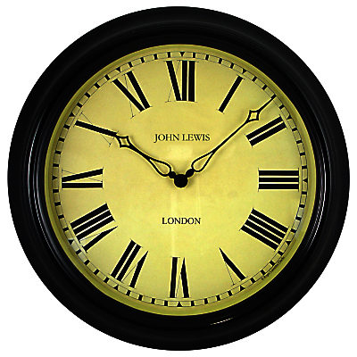 Lascelles Personalised Case Clock, Dia.45cm, Black